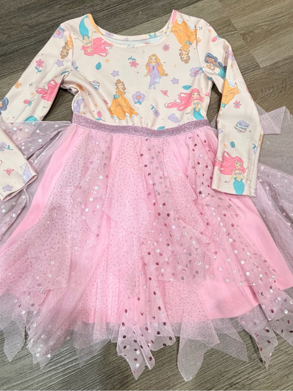 Disney Pink Mermaid & Princess Tulle Dress